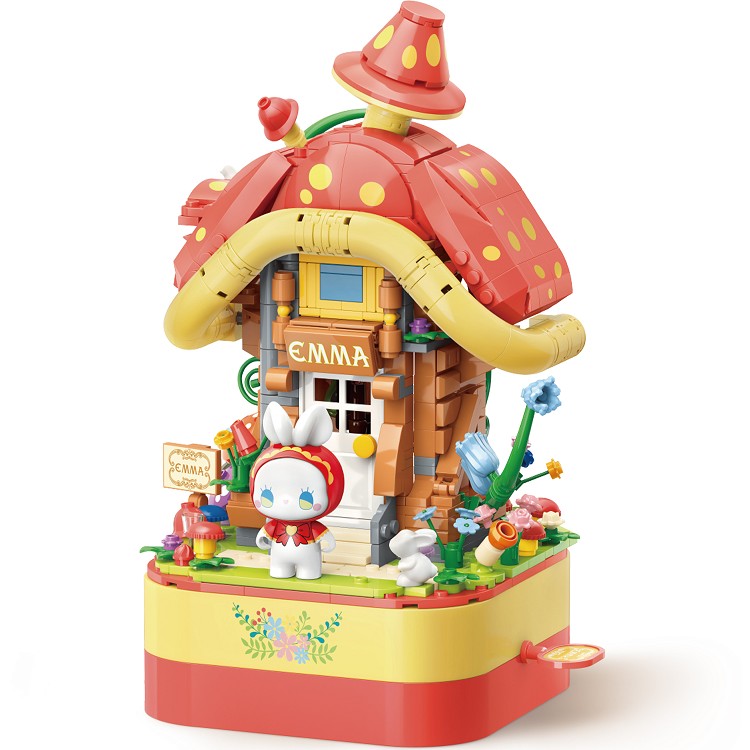 LUCKY EMMA- Mushroom House Building Blocks